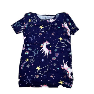 Fish Stix Girls PJ Set Unicorns and Rainbows